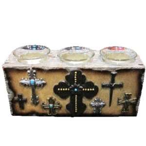  Cross Candle Holder Case Pack 8