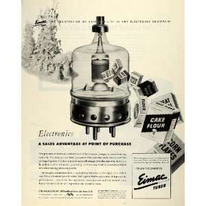  1945 Ad Eitel McCullough San Bruno Electronic Telesis Food 