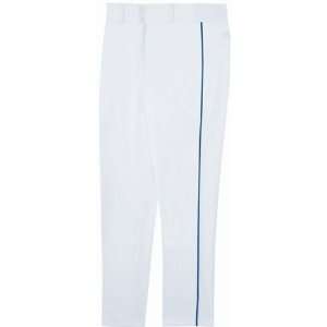  Piped Classic Double Knit Baseball Pants WHITE/NAVY YL 