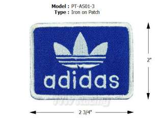 ADIDAS SPORT LOGO EMBROIDERED IRON ON PATCH  