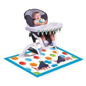  Big 1 Dots Boy High Chair Kit Toys & Games