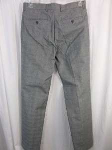 Report Collection Black Label Mens Dress Flat Front Pants Gray NWT 