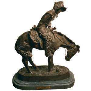  Norther American 100% Bronze Handmade Sculpture By 