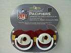 washington redskins orthodontic baby pacifiers  