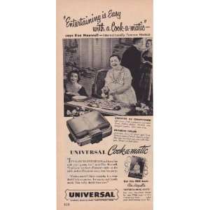   Cook a matic advertisement featuring Elsa Maxwell 
