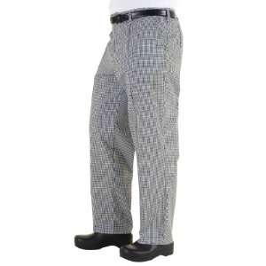 Chef Works BWCP 000 Black and White Check Traditional Chef Pants, Size 