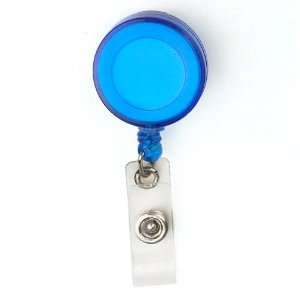   for 10pcs) Translucent ID Badge Holder Reel, Blue