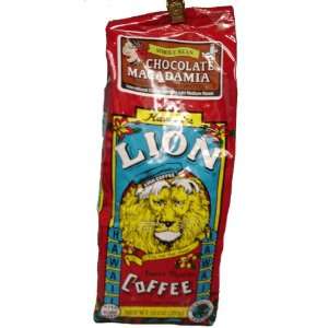 LION Kona Coffee Chocolate Macadamia Whole Bean  Grocery 