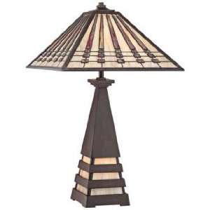  Quoizel Tiffany Style 24 High Table Lamp