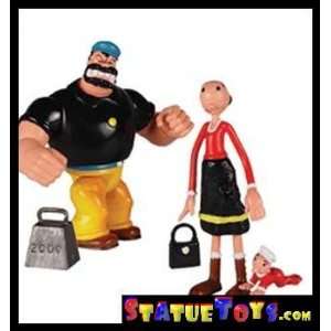  Popeye Mini Action Figure   Olive Oyl and Bluto Toys 