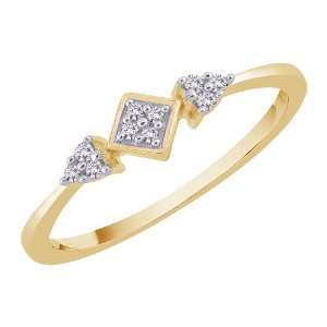  10K Yellow Gold 0.07 ct. Diamond Fashion Ring Katarina 