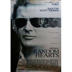  RANDOM HEARTS Harrison Ford DOUBLE SIDED MOVIE POSTER 