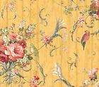WALLPAPER SAMPLE French Country Bird Rose Floral
