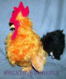    Operated Mechanical Crowing Rooster Works Chicken Walks and Flaps