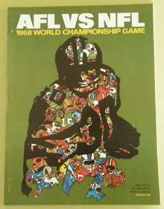 AFL NFL1967 CHAMP SUPER BOWL II PROGRAM PACKERS RAIDERS  