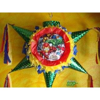 PINATA MARVEL SUPERHERO SQUAD Piñata Hand Crafted 26x26x12[Holds 2 