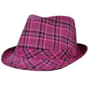 Fedora Trilby Homburg Stetson Gangster Hat Large XLarge Hot Pink Black 
