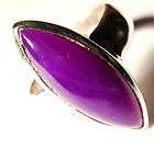 Untreated African Gel Purple Sugilite Gemstone SS Ring Jewels Rough 