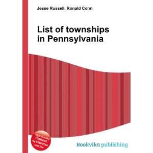  List of townships in Pennsylvania Ronald Cohn Jesse 