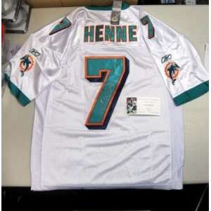 com Chad Henne Autographed Signed Miami Dolphins Authentic Pro Jersey 