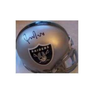  Justin Fargas autographed Football Mini Helmet (Oakland 