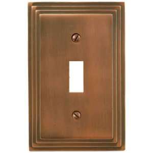  Steps Antique Copper   1 Toggle Wallplate   CLEARANCE SALE 