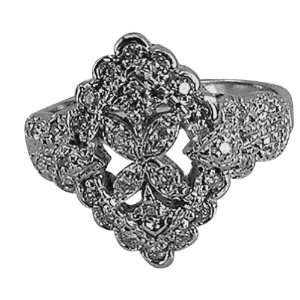  Platinum Antique Diamond Ring   6 DaCarli Jewelry