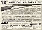 1907 HOPKINS & ALLEN $12.00 AMERICAN MILITARY RIFLE AD