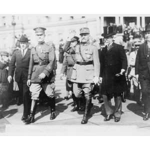  1921 photo Gen. Connors, Marshal Foch, Ambassador 