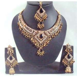  Belly Dance Indian Jewelry Set  Black Arts, Crafts 