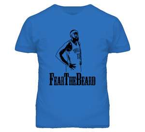 Fear The Beard OKC Thunder James Harden Blue T Shirt  