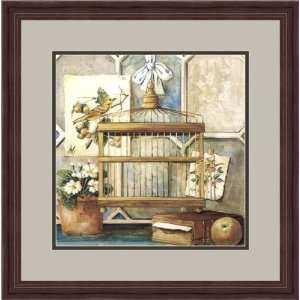   Oiseaux Provencale Doree by Angelini   Framed Artwork