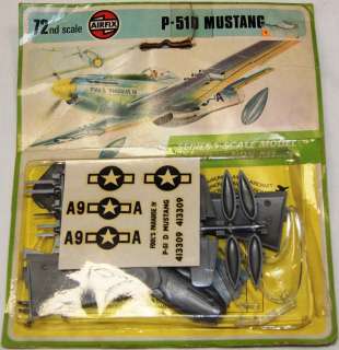 AVIATION  P 51D MUSTANG 172 model kit made by AIRFIX  