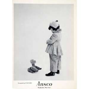   Animal Dog Poodle Ansco Cameras   Original Halftone Print Home