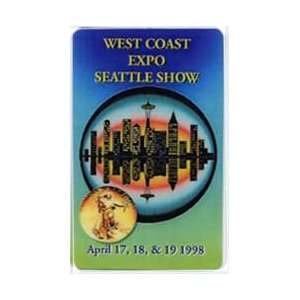  Collectible Phone Card 5m West Coast Expo Seattle Show 