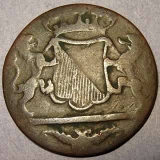 1790 Dutch Colonial New York Penny VOC Utrecht Mint Copper Cent  