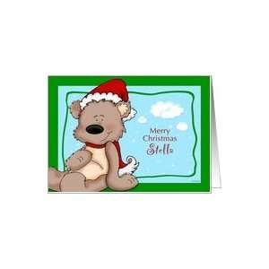  Teddy Bear Christmas   for Stella Card Health & Personal 