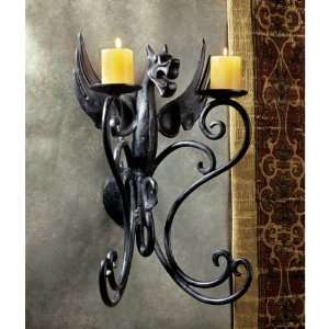  16 Medieval Gothic Dragon Decorative Iron Wall Candle 