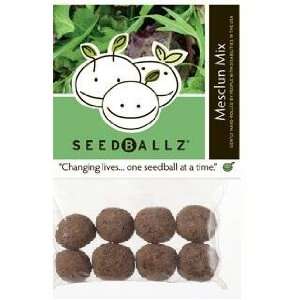 SeedBallz, Mesclun, 8 balls per pack. This multi pack contains 2 packs 