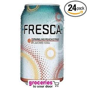 Fresca Peach Citrus Soda, 12 oz Can Grocery & Gourmet Food