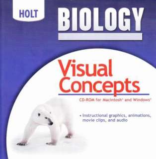 Holt Biology Visual Concepts PC CD teaching tools, etc  