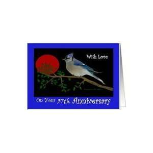 Anniversary / Year Specific 37th / Blue Bird Card