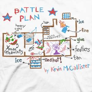 Kevin McCallister Battle Plan Home Alone T Shirt  