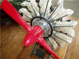 VISIBLE WASP RADIAL AIRPLANE ENGINE, RARE DEALERS STORE DISPLAY MODEL