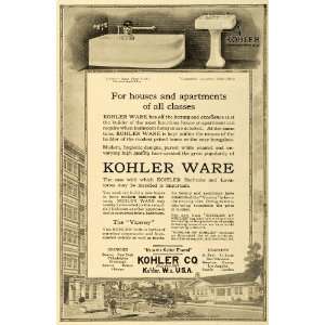  1916 Ad Kohler Bathroom Viceroy Bath Columbia Lavatory 