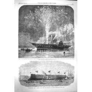   1864 Prince Wales Denmark Ship Osborne Lord Clyde Ram