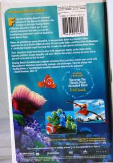 Disney FINDING NEMO Pixar VHS Video in ORIGINAL Clamshell  
