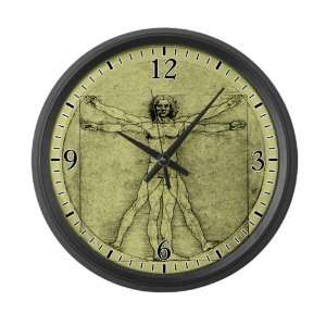  Large Wall Clock Vitruvian Man by Da Vinci Everything 