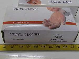   Ambidextrous Disposable Vinyl Gloves Size Large 150pair NIB  
