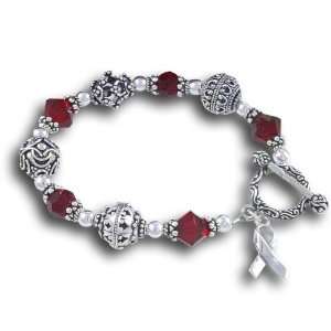  WD Designs Heart Disease Red SWAROVSKI ELEMENTS and .925 
